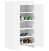 VidaXL Schoenenkast 52x37,5x100 cm bewerkt hout wit