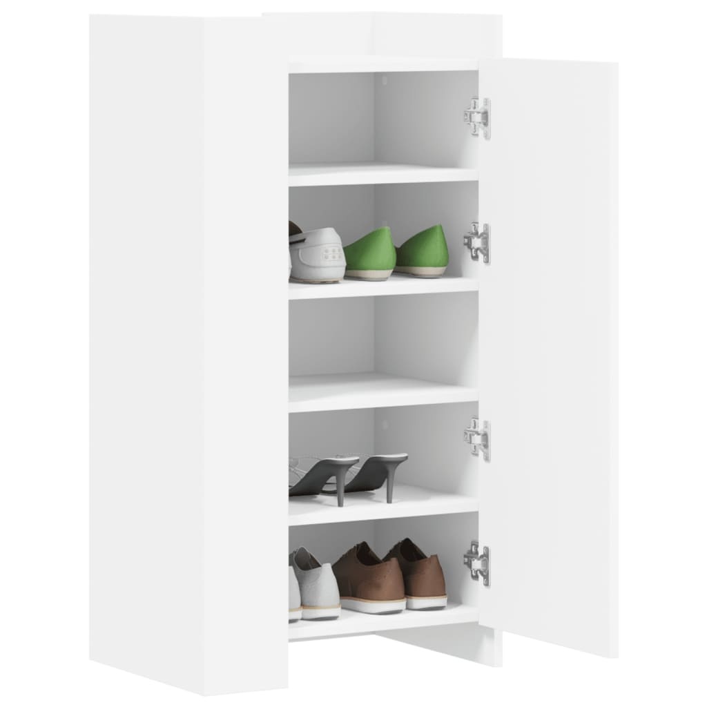 VidaXL Schoenenkast 52x37,5x100 cm bewerkt hout wit