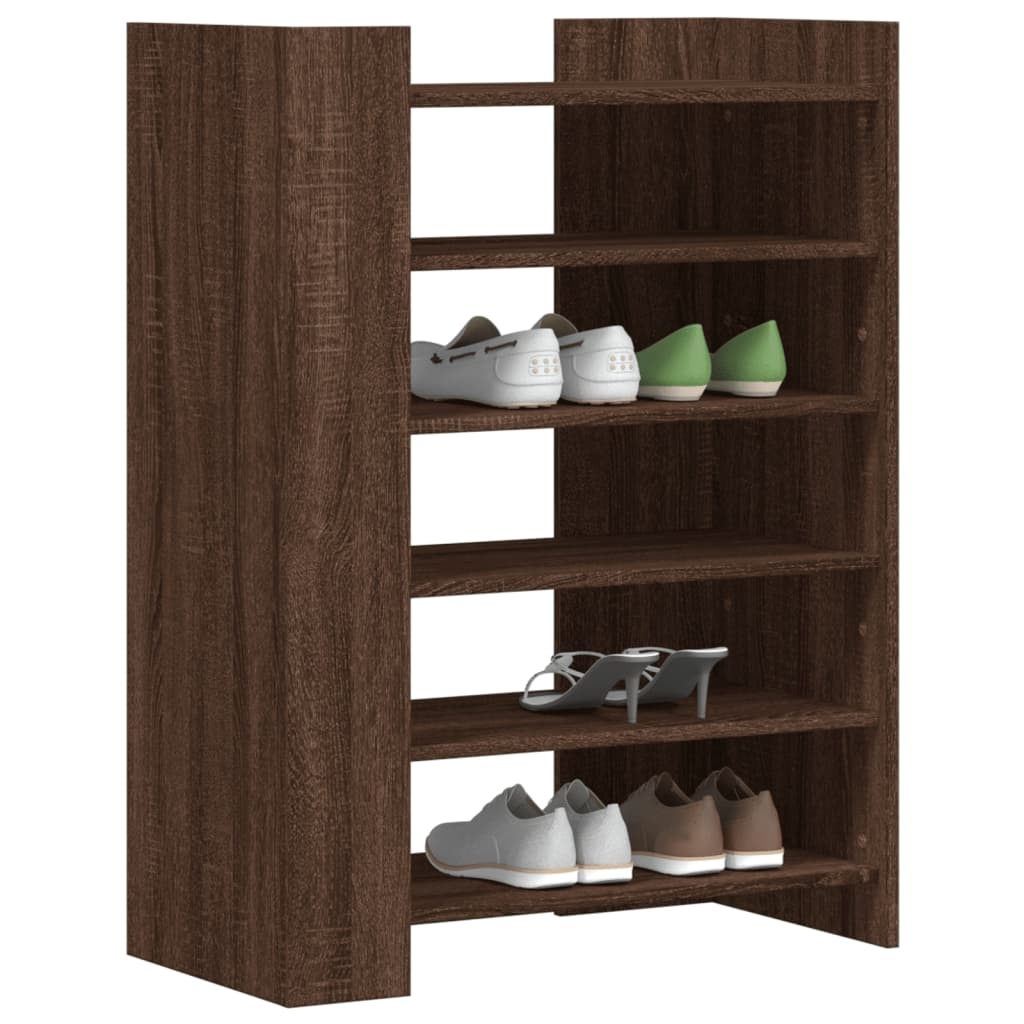 VidaXL Schoenenkast 74,5x37,5x100 cm bewerkt hout bruin eikenkleurig