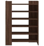 VidaXL Schoenenkast 74,5x37,5x100 cm bewerkt hout bruin eikenkleurig