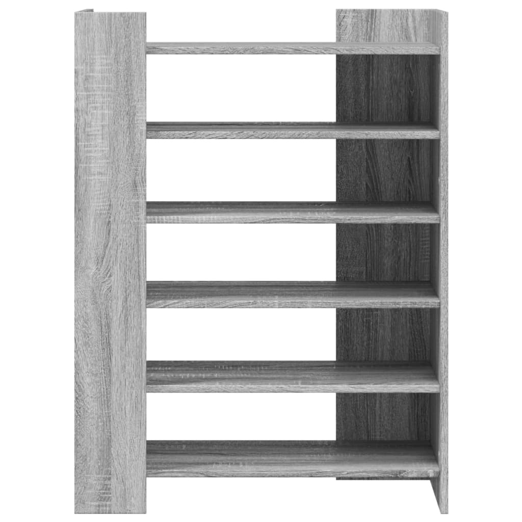 VidaXL Schoenenkast 74,5x37,5x100 cm bewerkt hout grijs sonoma eiken
