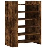 VidaXL Schoenenkast 74,5x37,5x100 cm bewerkt hout gerookt eikenkleurig
