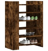 VidaXL Schoenenkast 74,5x37,5x100 cm bewerkt hout gerookt eikenkleurig