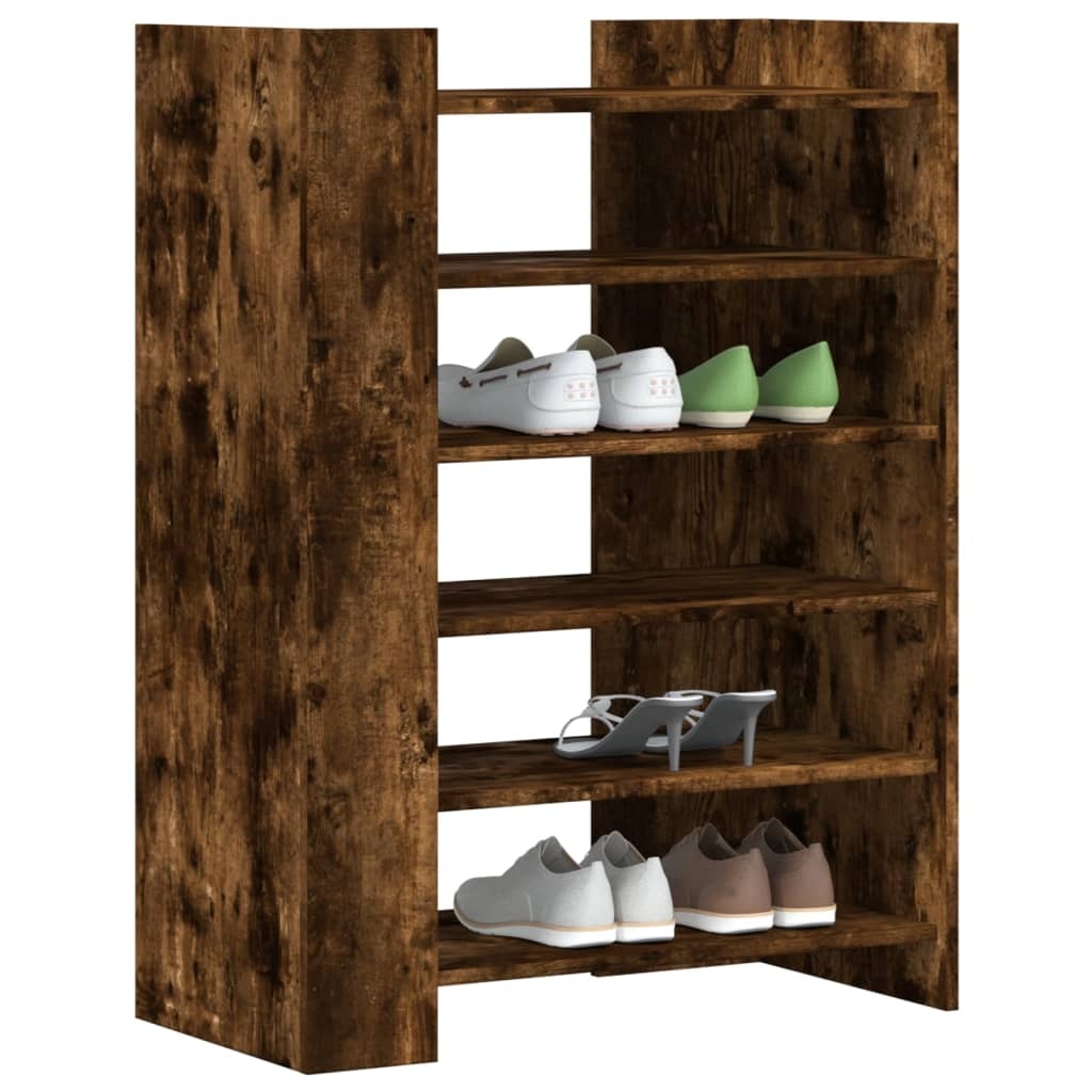 VidaXL Schoenenkast 74,5x37,5x100 cm bewerkt hout gerookt eikenkleurig