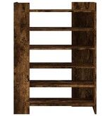 VidaXL Schoenenkast 74,5x37,5x100 cm bewerkt hout gerookt eikenkleurig
