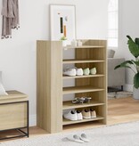 VidaXL Schoenenkast 74,5x37,5x100 cm bewerkt hout sonoma eikenkleurig