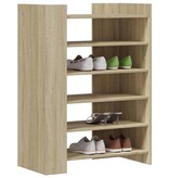 VidaXL Schoenenkast 74,5x37,5x100 cm bewerkt hout sonoma eikenkleurig