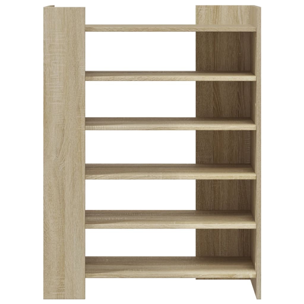 VidaXL Schoenenkast 74,5x37,5x100 cm bewerkt hout sonoma eikenkleurig