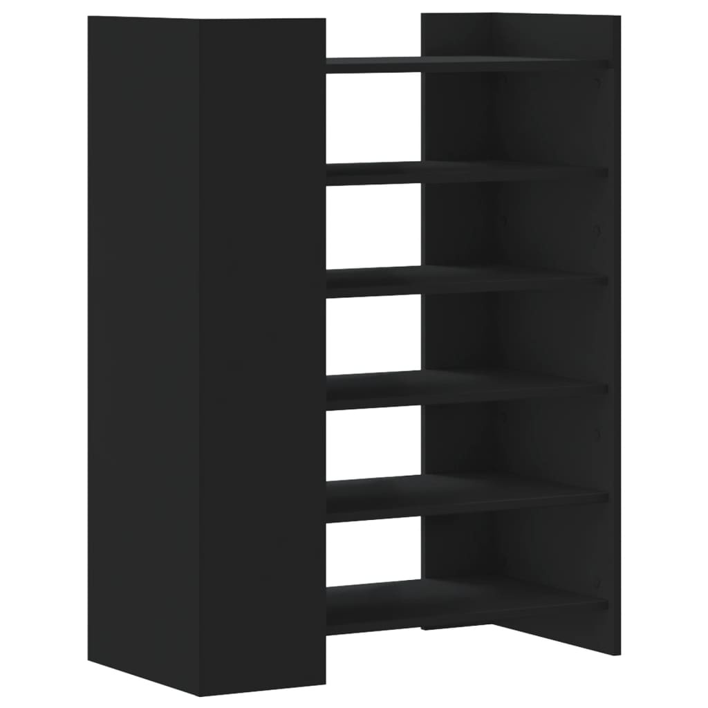 VidaXL Schoenenkast 74,5x37,5x100 cm bewerkt hout zwart