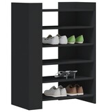VidaXL Schoenenkast 74,5x37,5x100 cm bewerkt hout zwart