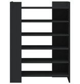 VidaXL Schoenenkast 74,5x37,5x100 cm bewerkt hout zwart