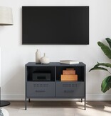 VidaXL Tv-meubel 68x39x50,5 cm koudgewalst staal antracietkleurig
