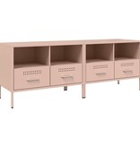 VidaXL Tv-meubelen 2 st 68x39x50,5 cm koudgewalst staal roze