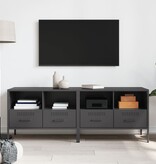 VidaXL Tv-meubelen 2 st 68x39x50,5 cm koudgewalst staal zwart