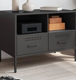 VidaXL Tv-meubel 68x39x50,5 cm koudgewalst staal zwart