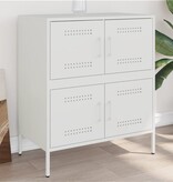 VidaXL Dressoir 68x39x79 cm staal wit