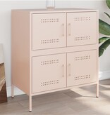 VidaXL Dressoir 68x39x79 cm staal roze