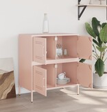 VidaXL Dressoir 68x39x79 cm staal roze