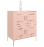 VidaXL Dressoir 68x39x79 cm staal roze