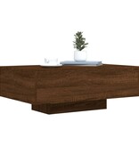 VidaXL Salontafel met LED-verlichting 85x55x31 cm bruin eikenkleur