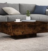 VidaXL Salontafel met LED-verlichting 85x55x31 cm gerookt eikenkleurig