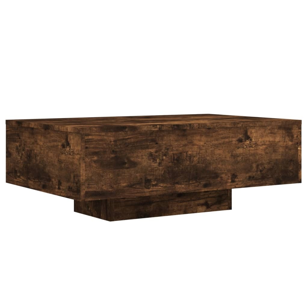 VidaXL Salontafel met LED-verlichting 85x55x31 cm gerookt eikenkleurig