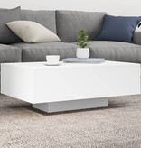 VidaXL Salontafel met LED-verlichting 85x55x31 cm wit