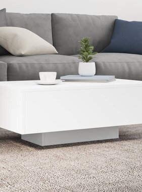 VidaXL Salontafel met LED-verlichting 85x55x31 cm wit