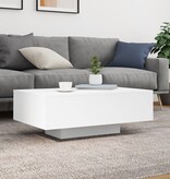 VidaXL Salontafel met LED-verlichting 85x55x31 cm wit