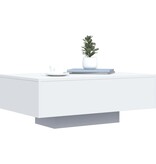 VidaXL Salontafel met LED-verlichting 85x55x31 cm wit