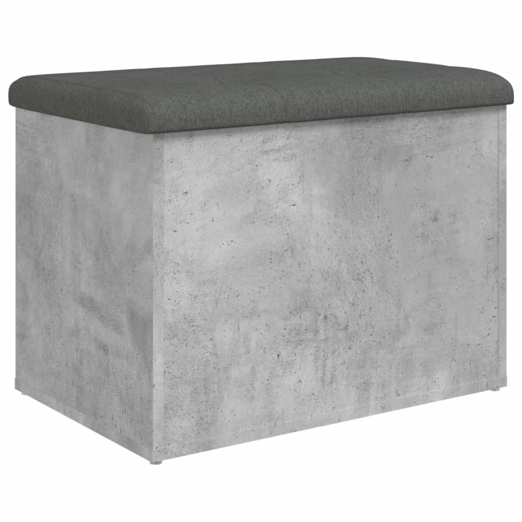 VidaXL Opbergbankje 62x42x45 cm bewerkt hout betongrijs