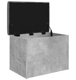 VidaXL Opbergbankje 62x42x45 cm bewerkt hout betongrijs