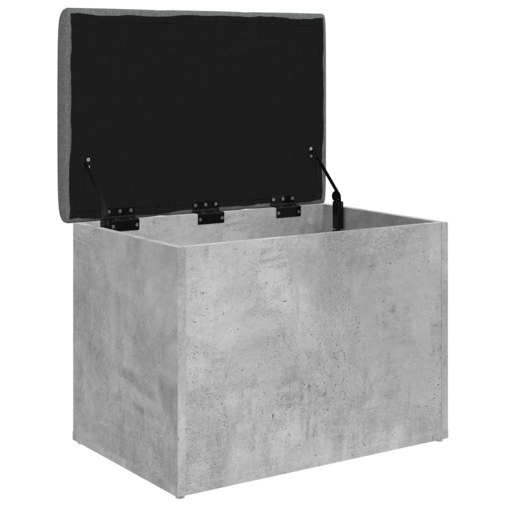 VidaXL Opbergbankje 62x42x45 cm bewerkt hout betongrijs