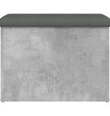 VidaXL Opbergbankje 62x42x45 cm bewerkt hout betongrijs