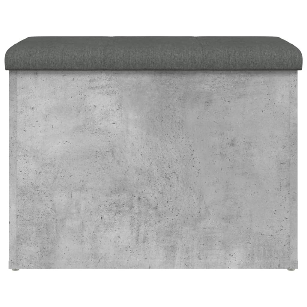 VidaXL Opbergbankje 62x42x45 cm bewerkt hout betongrijs