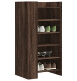 VidaXL Schoenenkast 52x37,5x100 cm bewerkt hout bruin eikenkleurig