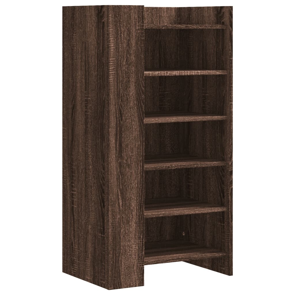 VidaXL Schoenenkast 52x37,5x100 cm bewerkt hout bruin eikenkleurig