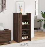 VidaXL Schoenenkast 52x37,5x100 cm bewerkt hout bruin eikenkleurig