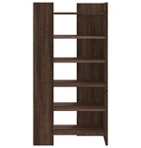 VidaXL Schoenenkast 52x37,5x100 cm bewerkt hout bruin eikenkleurig