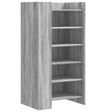 VidaXL Schoenenkast 52x37,5x100 cm bewerkt hout grijs sonoma eiken