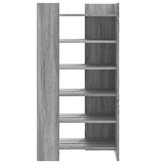 VidaXL Schoenenkast 52x37,5x100 cm bewerkt hout grijs sonoma eiken