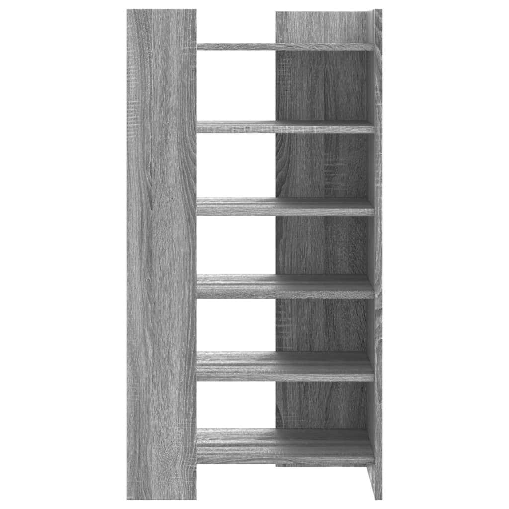 VidaXL Schoenenkast 52x37,5x100 cm bewerkt hout grijs sonoma eiken