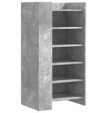 VidaXL Schoenenkast 52x37,5x100 cm bewerkt hout betongrijs