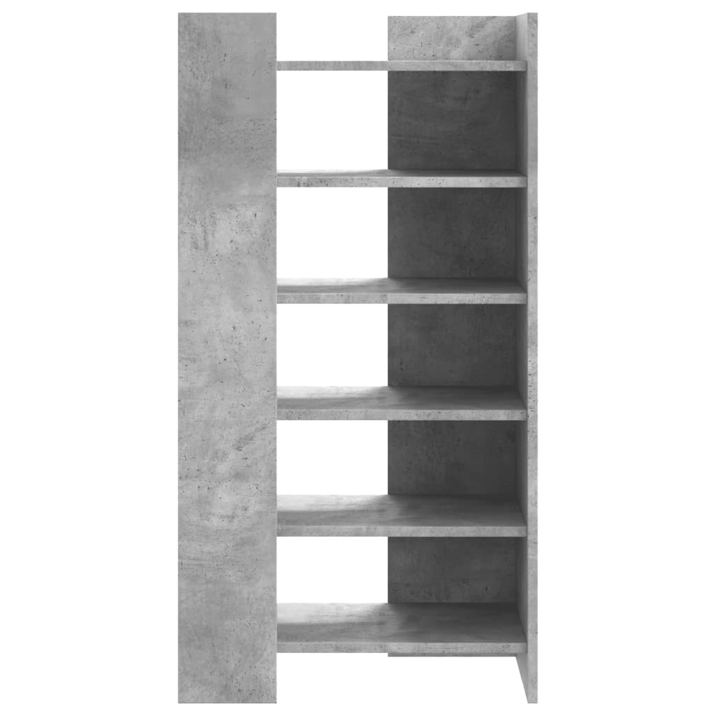 VidaXL Schoenenkast 52x37,5x100 cm bewerkt hout betongrijs