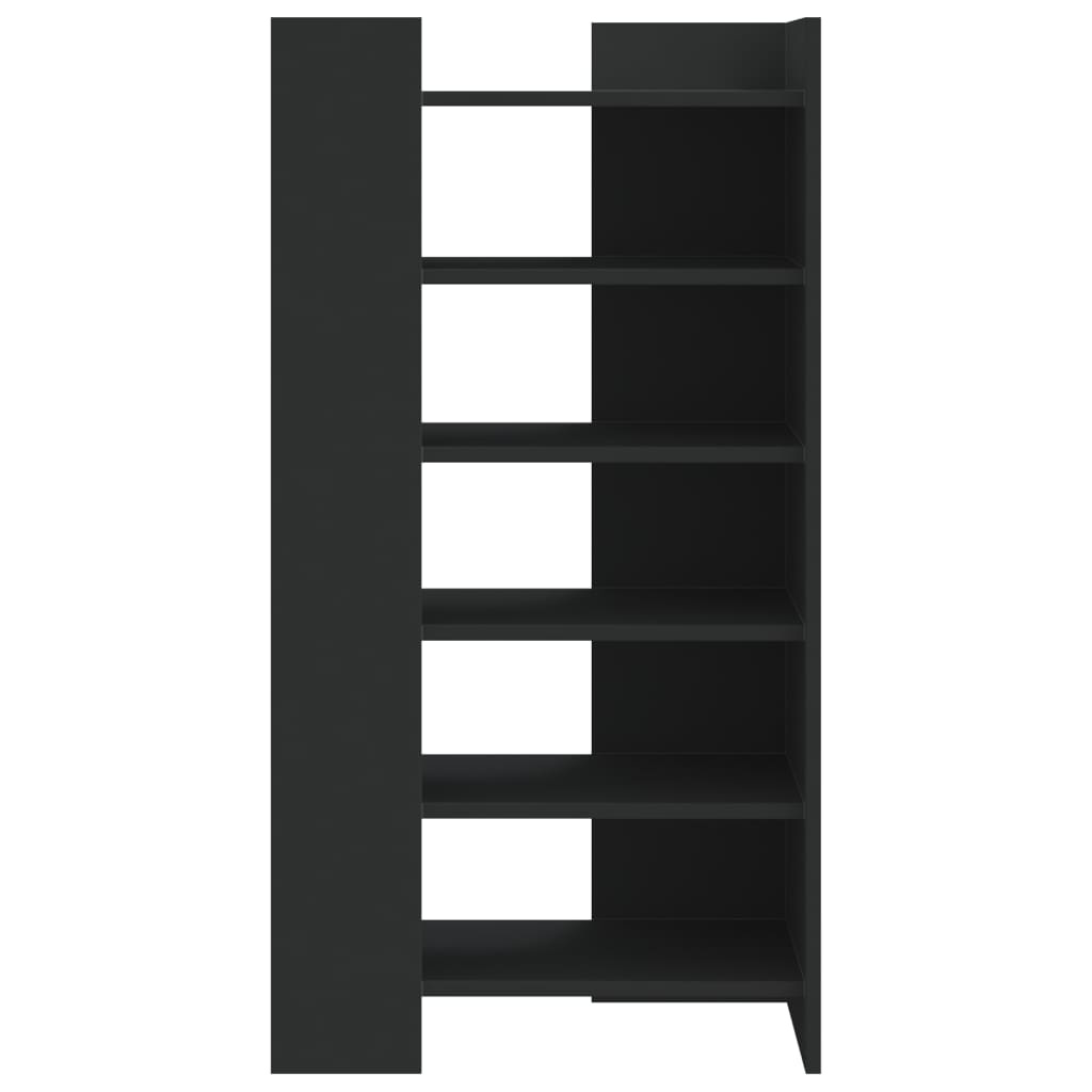 VidaXL Schoenenkast 52x37,5x100 cm bewerkt hout zwart