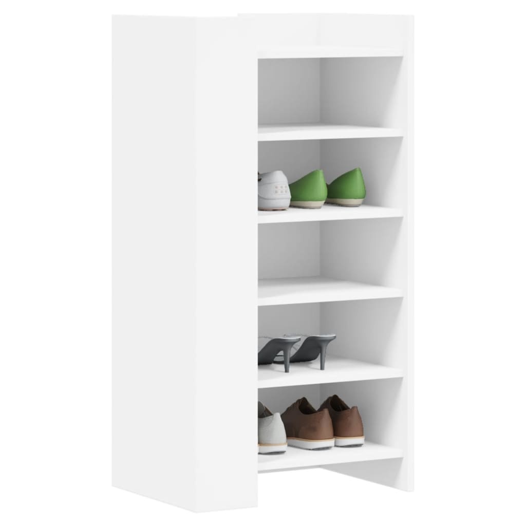 VidaXL Schoenenkast 52x37,5x100 cm bewerkt hout wit