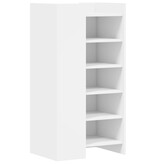 VidaXL Schoenenkast 52x37,5x100 cm bewerkt hout wit