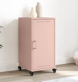 VidaXL Dressoir 36x39x72 cm koudgewalst staal roze