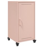 VidaXL Dressoir 36x39x72 cm koudgewalst staal roze