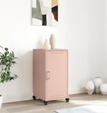 VidaXL Dressoir 36x39x72 cm koudgewalst staal roze
